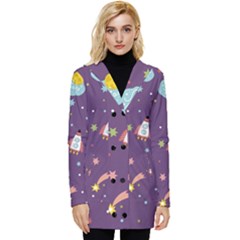 Button Up Hooded Coat  