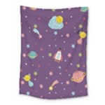 Space Travels Seamless Pattern Vector Cartoon Medium Tapestry