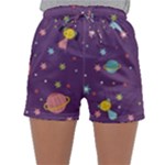 Space Travels Seamless Pattern Vector Cartoon Sleepwear Shorts