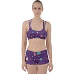 Space Travels Seamless Pattern Vector Cartoon Perfect Fit Gym Set