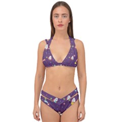 Double Strap Halter Bikini Set 