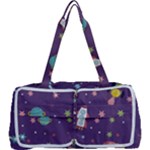 Space Travels Seamless Pattern Vector Cartoon Multi Function Bag
