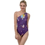 Space Travels Seamless Pattern Vector Cartoon To One Side Swimsuit