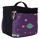 Space Travels Seamless Pattern Vector Cartoon Make Up Travel Bag (Small)