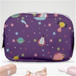 Space Travels Seamless Pattern Vector Cartoon Make Up Pouch (Small)