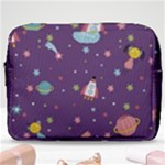 Space Travels Seamless Pattern Vector Cartoon Make Up Pouch (Large)
