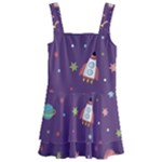 Space Travels Seamless Pattern Vector Cartoon Kids  Layered Skirt Swimsuit