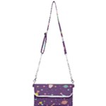 Space Travels Seamless Pattern Vector Cartoon Mini Crossbody Handbag