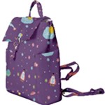 Space Travels Seamless Pattern Vector Cartoon Buckle Everyday Backpack