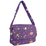 Space Travels Seamless Pattern Vector Cartoon Courier Bag