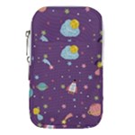 Space Travels Seamless Pattern Vector Cartoon Waist Pouch (Small)