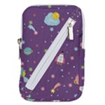 Space Travels Seamless Pattern Vector Cartoon Belt Pouch Bag (Small)