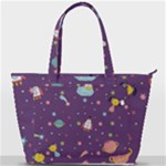 Space Travels Seamless Pattern Vector Cartoon Back Pocket Shoulder Bag 