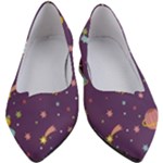 Space Travels Seamless Pattern Vector Cartoon Women s Block Heels 