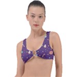 Space Travels Seamless Pattern Vector Cartoon Ring Detail Bikini Top