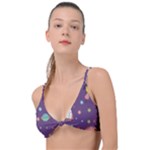 Space Travels Seamless Pattern Vector Cartoon Knot Up Bikini Top