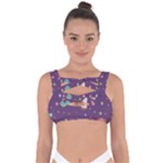 Space Travels Seamless Pattern Vector Cartoon Bandaged Up Bikini Top