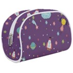 Space Travels Seamless Pattern Vector Cartoon Make Up Case (Medium)