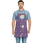 Space Travels Seamless Pattern Vector Cartoon Kitchen Apron