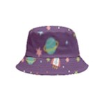 Space Travels Seamless Pattern Vector Cartoon Bucket Hat (Kids)