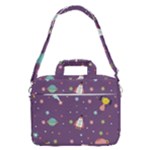 Space Travels Seamless Pattern Vector Cartoon MacBook Pro 16  Shoulder Laptop Bag