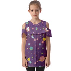 Fold Over Open Sleeve Top 