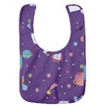 Space Travels Seamless Pattern Vector Cartoon Baby Bib