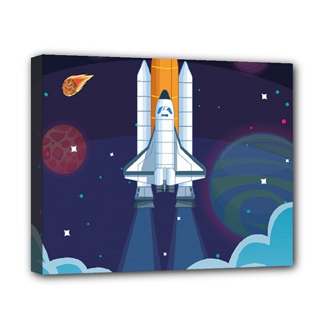 Spaceship Milkyway Galaxy Canvas 10  x 8  (Stretched) from ArtsNow.com
