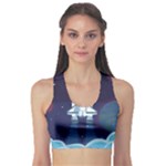 Spaceship Milkyway Galaxy Fitness Sports Bra