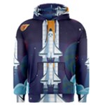 Spaceship Milkyway Galaxy Men s Core Hoodie