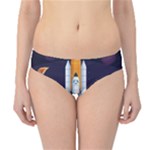 Spaceship Milkyway Galaxy Hipster Bikini Bottoms
