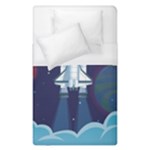 Spaceship Milkyway Galaxy Duvet Cover (Single Size)
