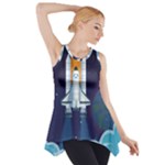 Spaceship Milkyway Galaxy Side Drop Tank Tunic
