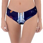 Spaceship Milkyway Galaxy Reversible Classic Bikini Bottoms