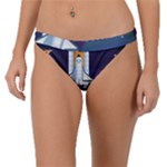 Spaceship Milkyway Galaxy Band Bikini Bottoms