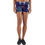 Spaceship Milkyway Galaxy Yoga Shorts
