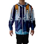 Spaceship Milkyway Galaxy Kids  Hooded Windbreaker