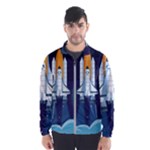 Spaceship Milkyway Galaxy Men s Windbreaker