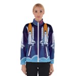 Spaceship Milkyway Galaxy Women s Bomber Jacket