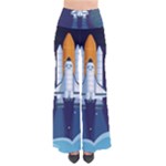 Spaceship Milkyway Galaxy So Vintage Palazzo Pants