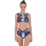 Spaceship Milkyway Galaxy Bandaged Up Bikini Set 
