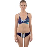 Spaceship Milkyway Galaxy Wrap Around Bikini Set