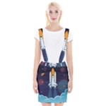 Spaceship Milkyway Galaxy Braces Suspender Skirt