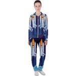 Spaceship Milkyway Galaxy Casual Jacket and Pants Set