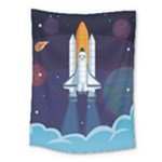 Spaceship Milkyway Galaxy Medium Tapestry