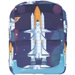 Spaceship Milkyway Galaxy Full Print Backpack