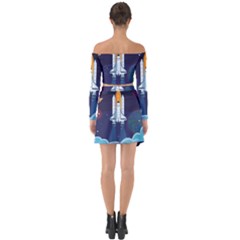 Off Shoulder Top with Skirt Set 