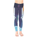 Spaceship Milkyway Galaxy Kids  Leggings