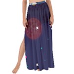 Spaceship Milkyway Galaxy Maxi Chiffon Tie-Up Sarong