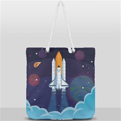 Full Print Rope Handle Tote (Large) 